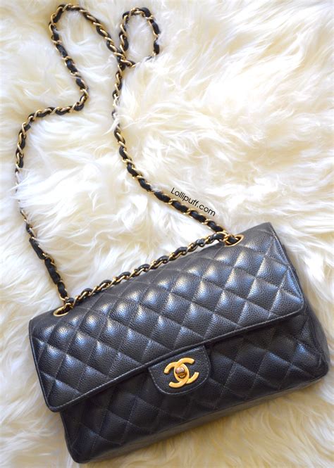 Chanel medium caviar flap bag